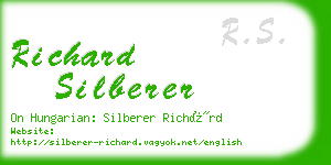 richard silberer business card